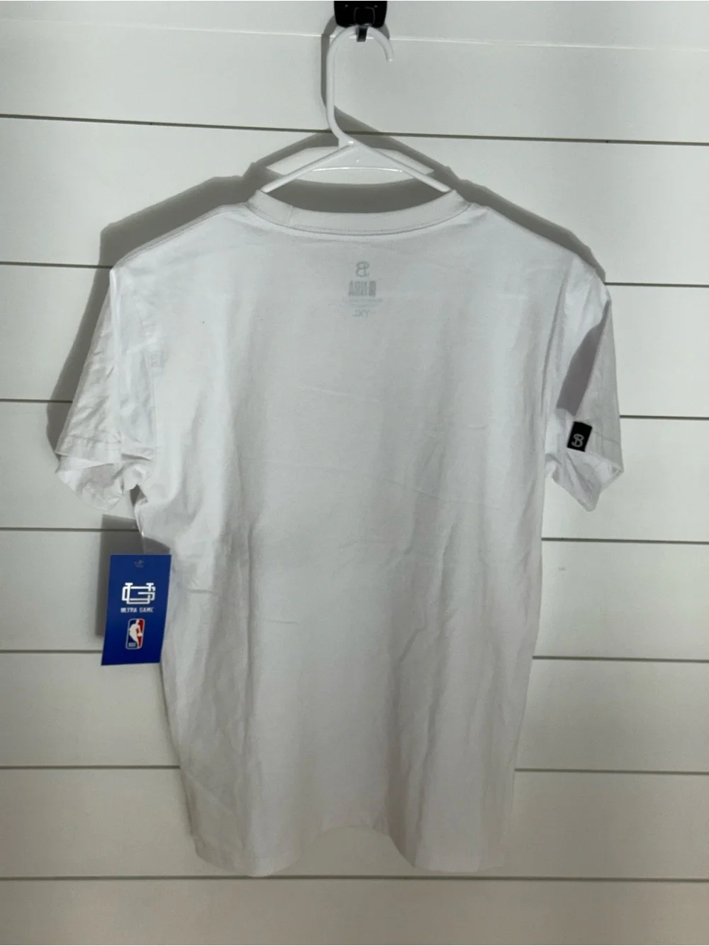NBA Los Angeles Lakers White Tee with Purple and Gold Logo
